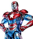 Marvel Comic Diecast Masterpiece Action Figure 1/6 Iron Patriot Hot Toys Exclusive 32 cm
