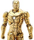 Iron Man Movie Masterpiece Diecast Action Figure 1/6 Iron Man Mark III (Gold Color Version) Hot Toys Exclusive 33 cm