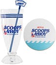 Stranger Things Milkshake Glass Set Scoops Ahoy