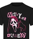 Scream T-Shirt Ghost Face Who's Your Daddy Size M