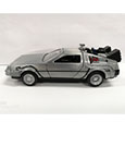 Back to the Future Hollywood Rides Diecast Model 1/32 DeLorean Time Machine