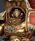 Warhammer The Horus Heresy Action Figure 1/18 Legio Custodes Aquilon Terminator Squad Aquilon with twin-linked Adrathic Destructor 14 cm