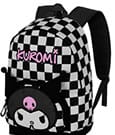 Sanrio Fan HS Backpack Kuromi B & W 2.2 Black