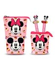 Minnie Pop Up Pencil Case with 2 Erasable Gel Pens