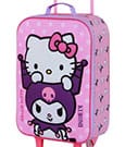Sanrio Soft 3D Trolley Suitcase Hello Kitty Playful Pink 52 cm