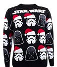 Star Wars Sweatshirt Christmas Jumper Darth Vader / Stormtrooper Size XL