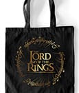 Lord of The Rings Tote Bag Gold Foil