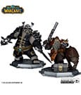 World of Warcraft PVC Statue 2-Pack 1/12 Dwarf Hunter: Beast Master & Pandaren: Monk (Gold Label) 15 cm