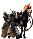 Spawn Action Figure Bloodaxe with Horse (Spawn: The Dark Ages) (McFarlane Toys 30th Anniversary) (Gold Label) 18 cm