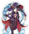 Genshin Impact Mondstadt Theme Series Character Acrylic Figure Mona 14 cm
