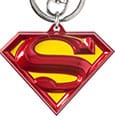 DC Pewter-Keychain Superman Logo coloured