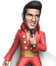 Elvis Presley Minix Figure Elvis Red Suit 12 cm