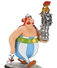 Asterix Statue Obelix Stack of Helmets and Dogmatix