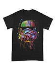 Star Wars T-Shirt Paint Splats Helmet Size M