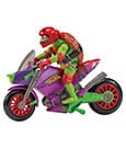 Tales of the Teenage Mutant Ninja Turtles Action Figure with Vehicle Raphael & Purple Dragon 12 cm