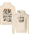 Pokémon Hooded Sweater Eevee Evolutions Katakana Size L