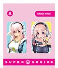 Super Sonico Pin Badges 2-Pack Set A