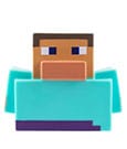 Minecraft Bath Duck Steve 6 cm