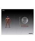 Inart Action Figure 1/12 Blank Male Body Black 17 cm