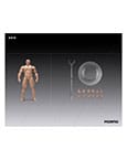 Inart Action Figure 1/12 Blank Male Body White 17 cm