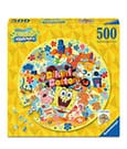 SpongeBob SquarePants Round Jigsaw Puzzle Welcome to Bikini Bottom (500 pieces)