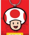 Super Mario Rubber Keychain Toad 6 cm