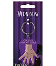 Wednesday Rubber Keychain Give Me A Hand