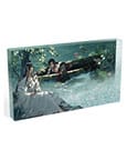 Grandmaster of Demonic Cultivation Acryl Block with Glitter Wei Wuxian & Lan Wangji Lotus Pond 17 x 10 cm