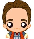 Back to the Future Pokis Rubber Minifigure Marty McFly 6 cm