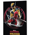 Marvel Wooden Wall Art Deadpool & Wolverine 01 Action 35 x 50 cm