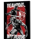 Marvel Wooden Wall Art Deadpool & Wolverine 03 Maximum Effort 35 x 50 cm