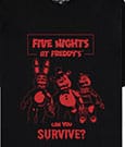 Five Nights at Freddy's T-Shirt Can You Survive  Size L
