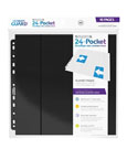 Ultimate Guard 24-Pocket QuadRow Pages Side-Loading Black (10)