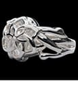 Lord of the Rings Nenya - The Ring of Galadriel (Sterling Silver) Size 6.75