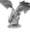 Pathfinder Battles Deep Cuts Unpainted Miniature Silver Dragon Case (6)