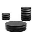WizKids Deep Cuts Black Bases for Miniatures 12-Pack