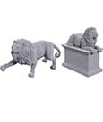 WizKids Deep Cuts Miniatures Unpainted Miniatures 2-Pack Stone Lion