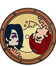Arcane Pin Badge Vi & Jinx Record 5 cm