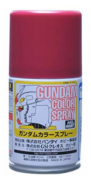 GUNDAM COLOR SPRAY 40ML MS CHAR'S RED SG-11