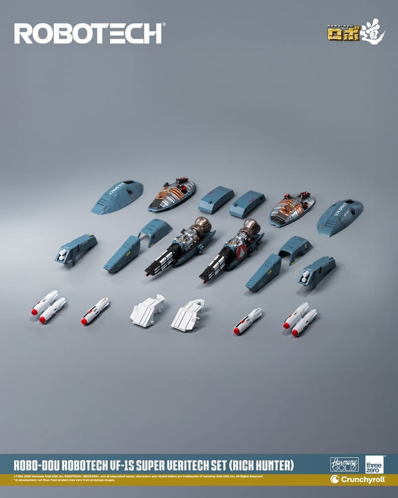 Robotech Robo-Dou Action Figure VF-1S Super Veritech Set (Rick Hunter) 20 cm