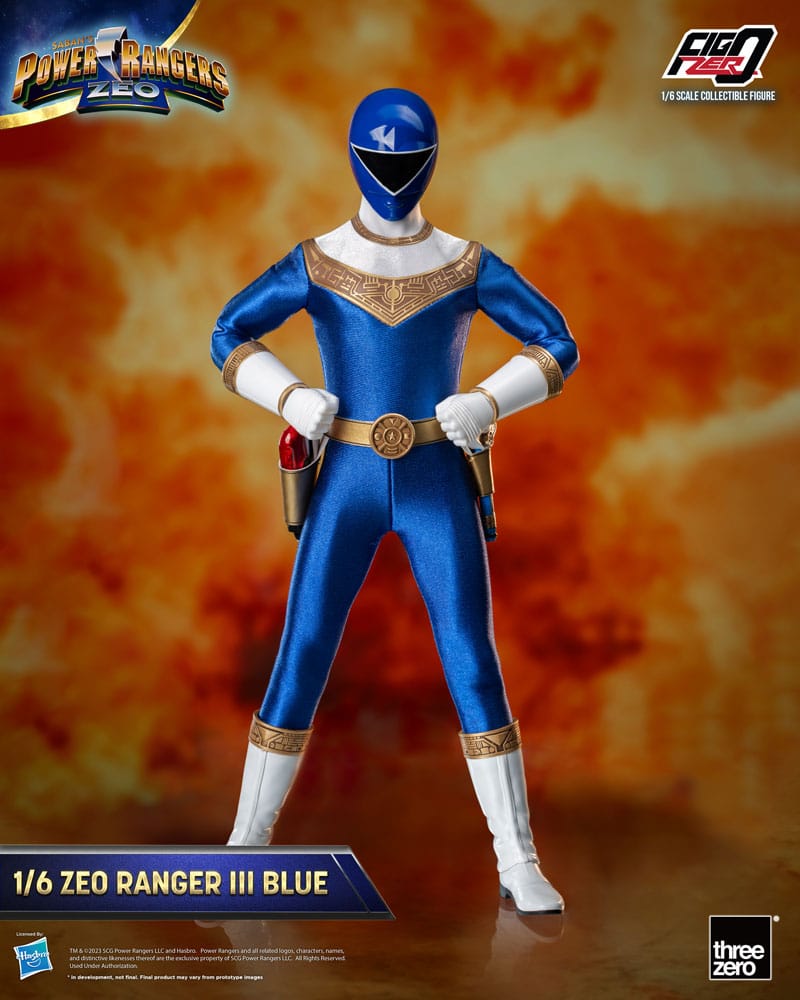 Power Rangers Zeo FigZero Action Figure 1/6 Ranger III Blue 30 cm