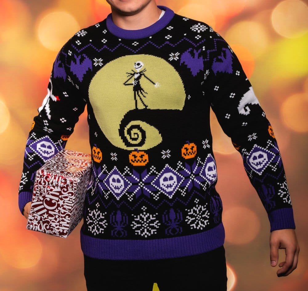 Nightmare Before Christmas Christmas Sweater 8-bit Size XXL