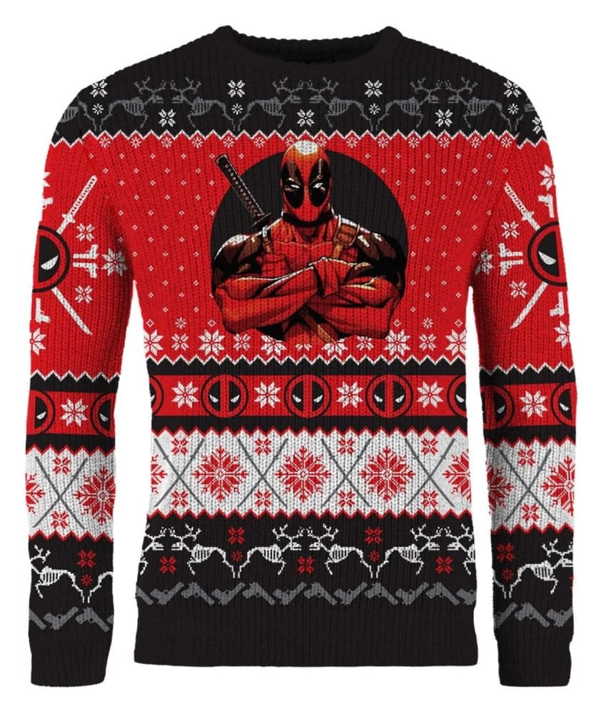 Deadpool Christmas Sweater Size XS