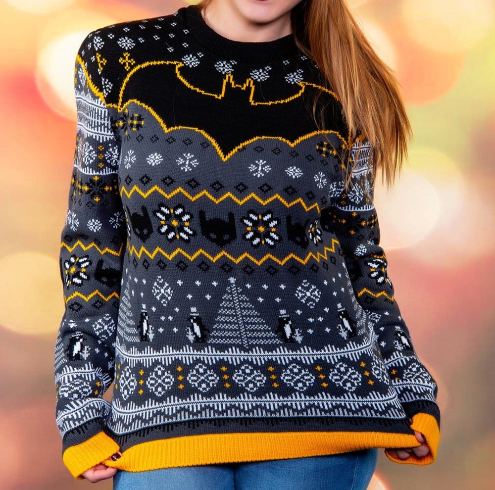 Batman Christmas Sweater Penguin Size XL