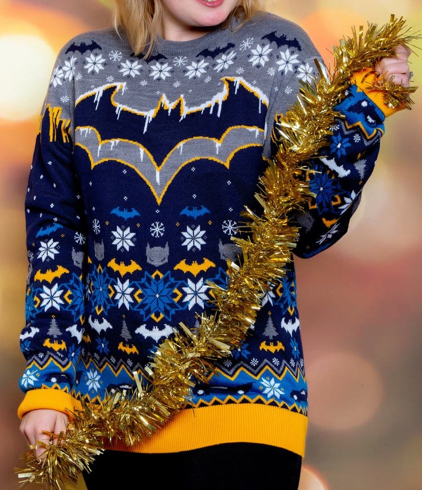 Batman Christmas Sweater Frosty Size M