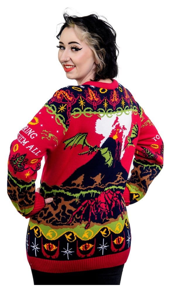 Lord Of The Rings Christmas Sweater One Sweater To Rule Them All Size M