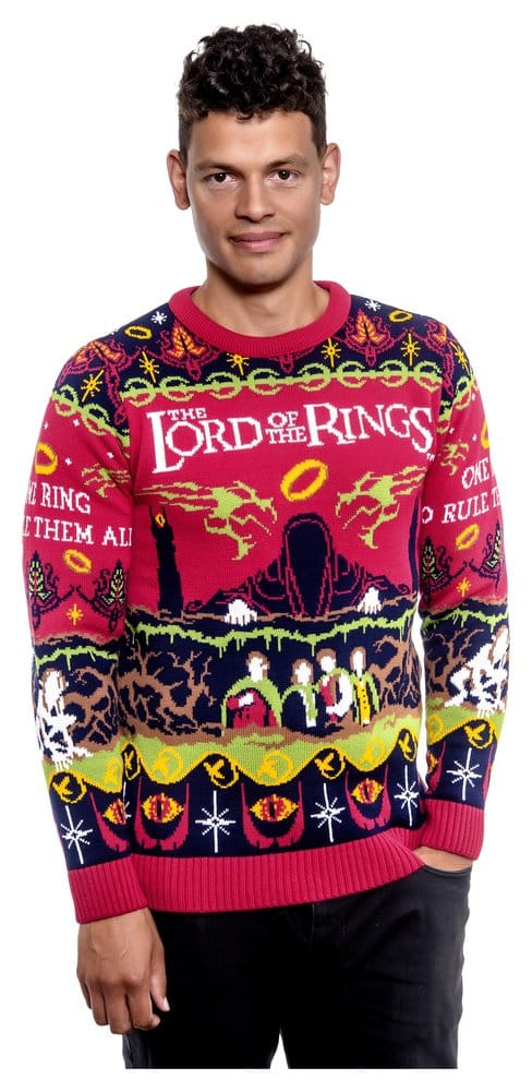 Lord Of The Rings Christmas Sweater One Sweater To Rule Them All Size L