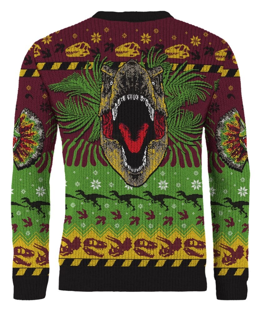 Jurassic Park Christmas Sweater Happy Rexmas Size XXL