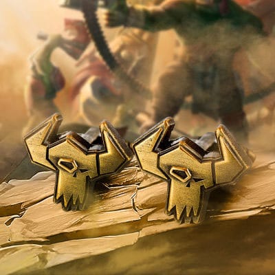 Warhammer 40,000 Cufflinks Orks