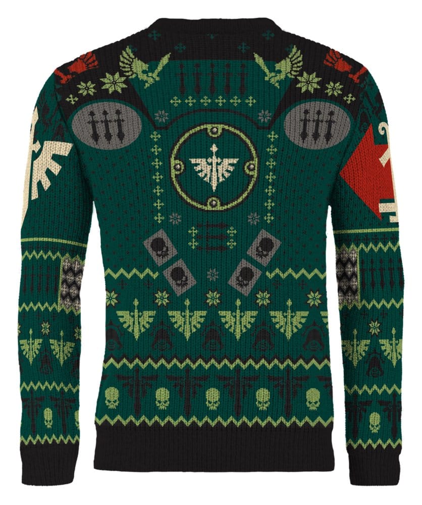 Warhammer 40,000 Christmas Sweater Dark Angels Size XXXL